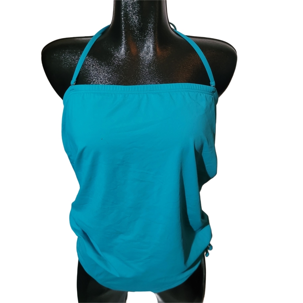 Aqua La Vie En Rose Two Piece Halter Tankini Swimsuit Size Large